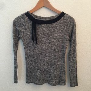 LOFT super soft Long sleeve shirt with bow